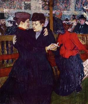 Toulouse-Lautrec - At the Moulin Rouge: the Two Waltzers