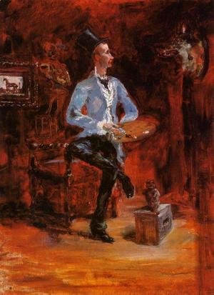 Toulouse-Lautrec - Princeteau in His Studio I