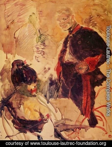 Toulouse-Lautrec - Artillerman and Girl