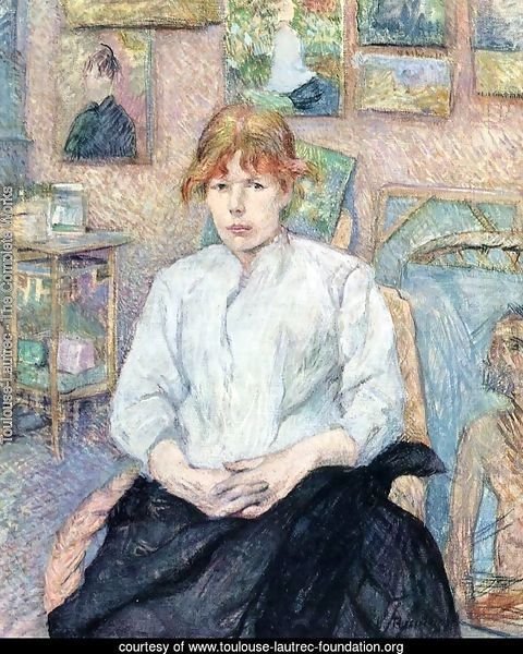The Redhead with a White Blouse