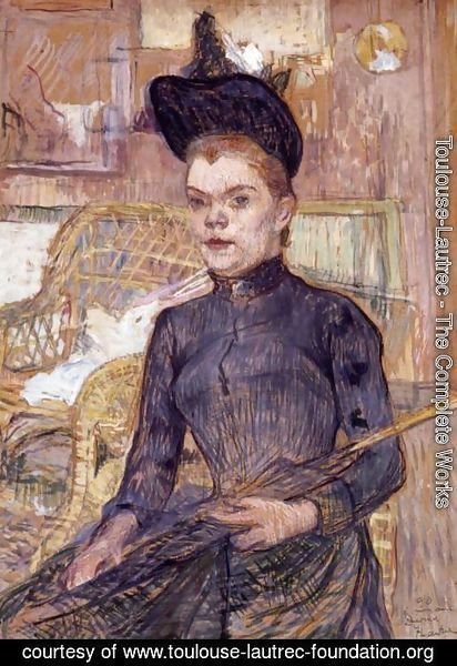 Toulouse-Lautrec - Woman in a Black Hat, Berthe la Sourde