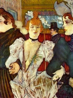 Toulouse-Lautrec - La Goulue Arriving at the Moulin Rouge with Two Women