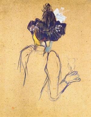 Toulouse-Lautrec - Jane Avril Seen from the Back