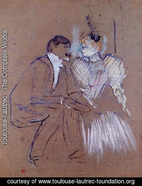 Toulouse-Lautrec - Lucien Guitry and Granne Granier
