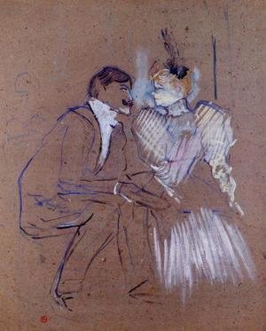 Toulouse-Lautrec - Lucien Guitry and Granne Granier