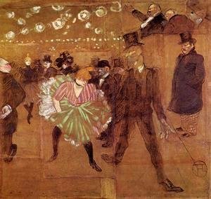 Toulouse-Lautrec - Le Goulue Dancing with Valentin-le-Desosse