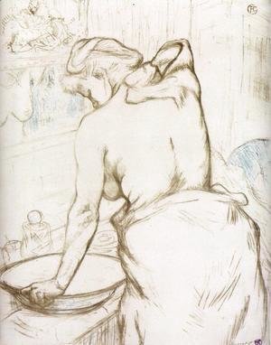 Elles: Woman at Her Toilette, Washing Herself