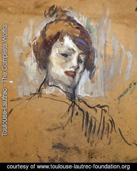 Toulouse-Lautrec - Head of a Woman