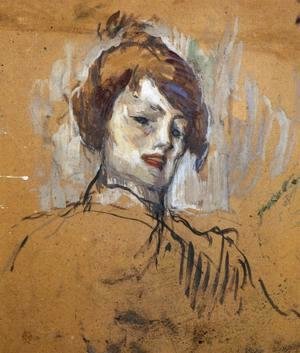 Toulouse-Lautrec - Head of a Woman