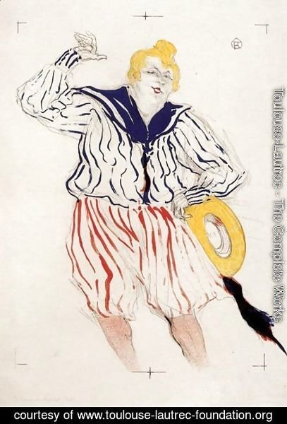 Toulouse-Lautrec - The Sailor's Sopng, at the 'Star', Le Havre