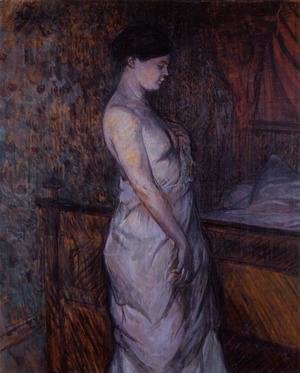 Toulouse-Lautrec - Woman in a Chemise Standing by a Bed