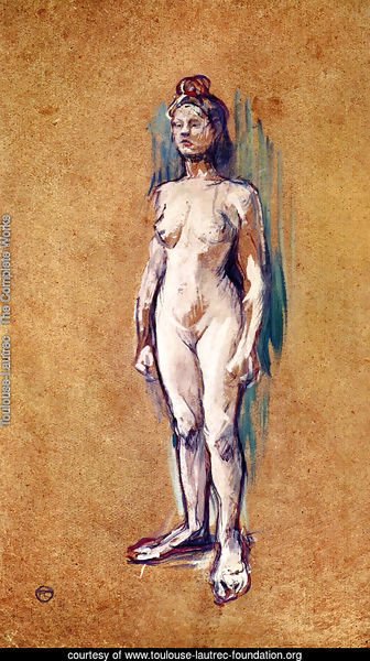 A nude woman