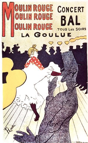 Toulouse-Lautrec - Moulin Rouge, the goulue
