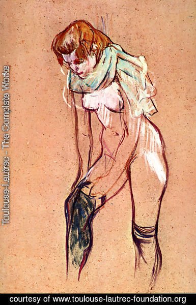Toulouse-Lautrec - Woman Pulling up Her Stockings (study)