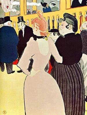 At the Moulin Rouge La Goulue with Her Sister 1892