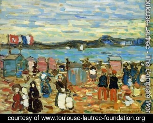 Toulouse-Lautrec - Bathing Tents, St. Malo 1907