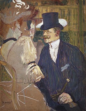 Toulouse-Lautrec - The Englishman (William Tom Warrener) at the Moulin Rouge 1892