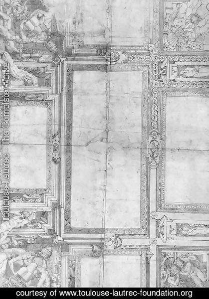 Alternative Designs for a Ceiling with Putti holding the Arms of Pope Julius III de Monte