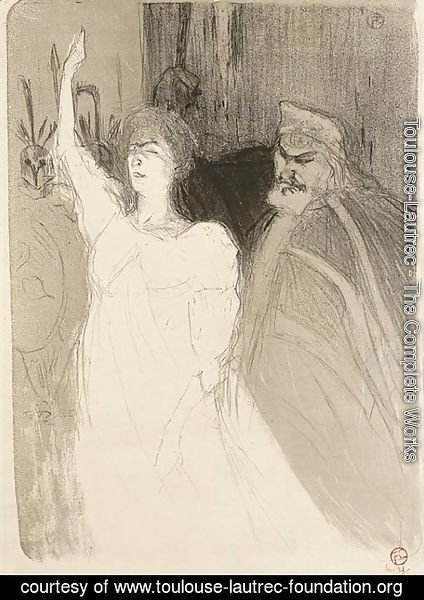Toulouse-Lautrec - Bartet et Mounet-Sully, dans Antigone
