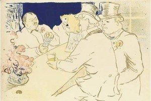 Toulouse-Lautrec - Irish and American Bar, Rue Royale - The Chap Book