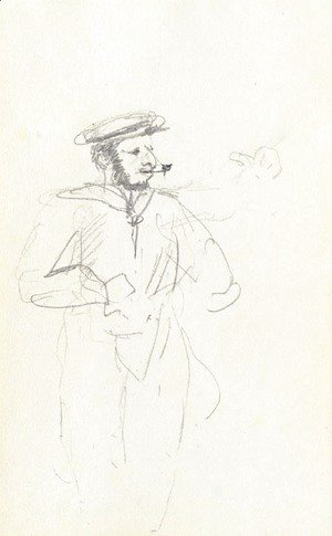 Toulouse-Lautrec - Marin fumant