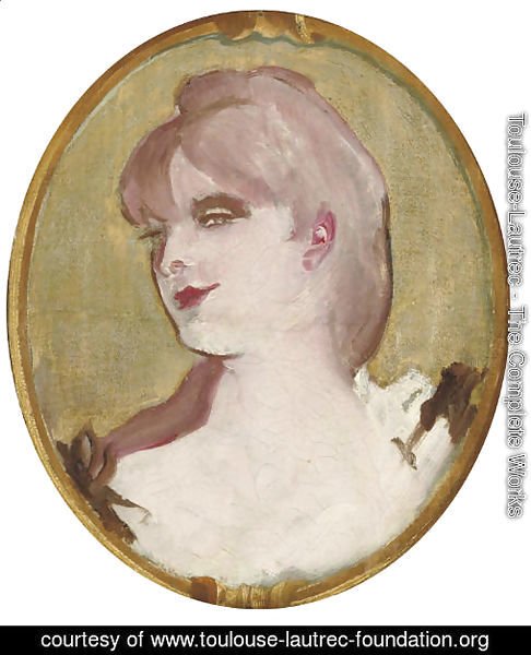 Portrait de femme (Medaillon pour la decoration du salon de la Maison de la rue d'Amboise, Paris) 2
