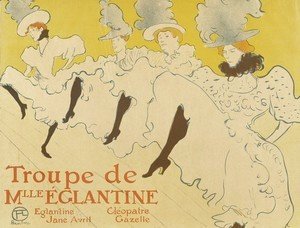 Toulouse-Lautrec - La troupe de mademoiselle eglantine