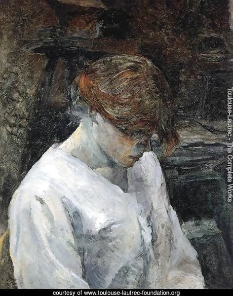 The Red-Head in a White Blouse