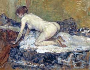 Toulouse-Lautrec - Red-Headed Nude Crouching