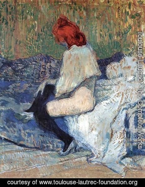 Toulouse-Lautrec - Red-Haired Woman on a Sofa