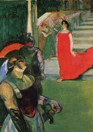 Toulouse-Lautrec - Messalina Descends the Stairs Lined by Female Figures