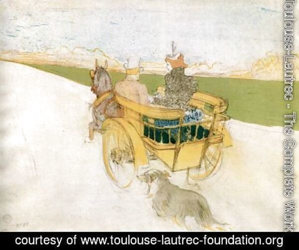 Toulouse-Lautrec - Joyride in the Country or The English Cart