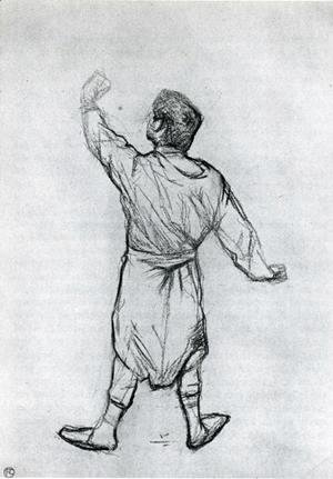 Toulouse-Lautrec - Man in a Shirt, From Behind