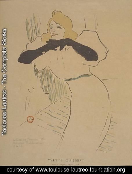 Toulouse-Lautrec - Yvette Guilbert 3