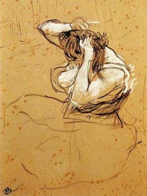Toulouse-Lautrec - Woman Brushing Her Hair
