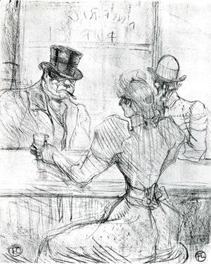Toulouse-Lautrec - At the Bar Picton, Rue Scribe