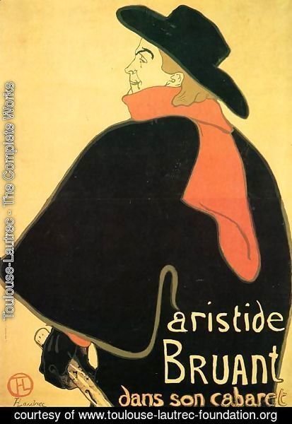 Toulouse-Lautrec - Aristede Bruand At His Cabaret