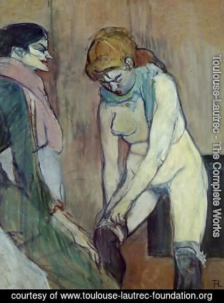 Toulouse-Lautrec - Woman Pulling Up Her Stocking