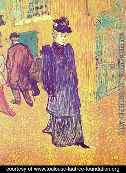 Toulouse-Lautrec - Jane Avril Infront Of The Moulin Rouge