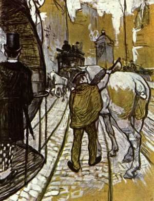 Toulouse-Lautrec - The Preliminaries Horse Of The Rails Bus Company