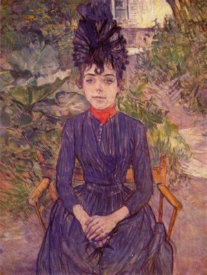 Toulouse-Lautrec - Portrait Of Justine Dieuhl In The Garden