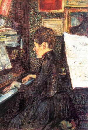 Toulouse-Lautrec - Mlle Marie Dihau At The Piano