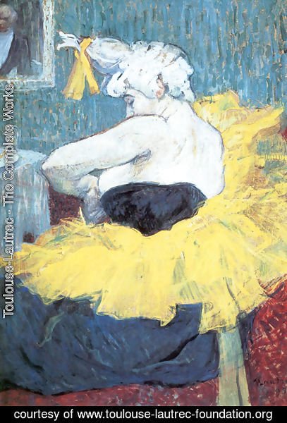Toulouse-Lautrec - The Clownesse Cha U Kao At The Moulin Rouge Ii