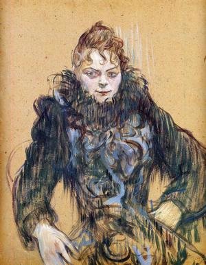 Toulouse-Lautrec - Woman With A Black Feather Boa