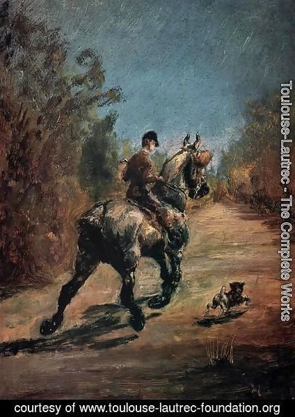 Toulouse-Lautrec - Horse And Rider With A Little Dog