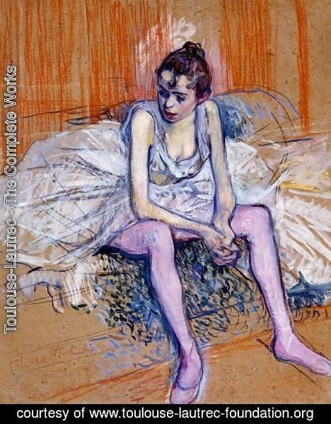 Toulouse-Lautrec - Seated Dancer In Pink Tights
