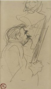 Buste Laure A Double Sided Drawing