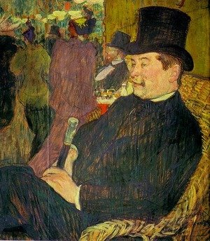 Toulouse-Lautrec - Portrait of Monsieur Delaporte at the Jardin de Paris 1893