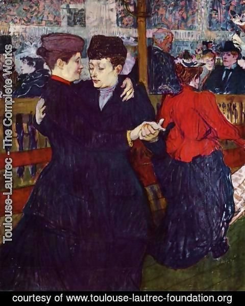 Toulouse-Lautrec - At the Moulin Rouge: the Two Waltzers