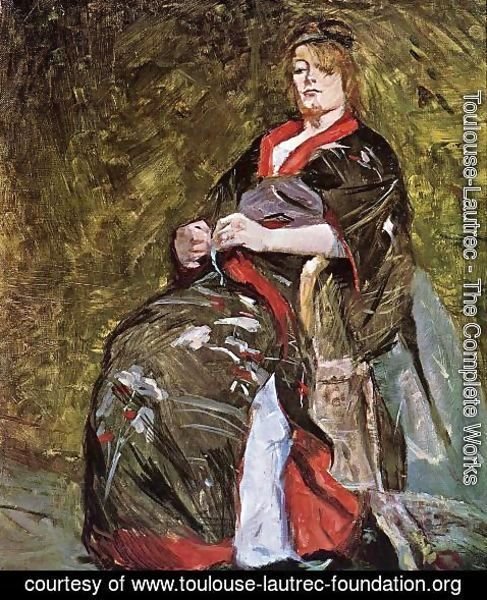 Toulouse-Lautrec - Lili Grenier in a Kimono